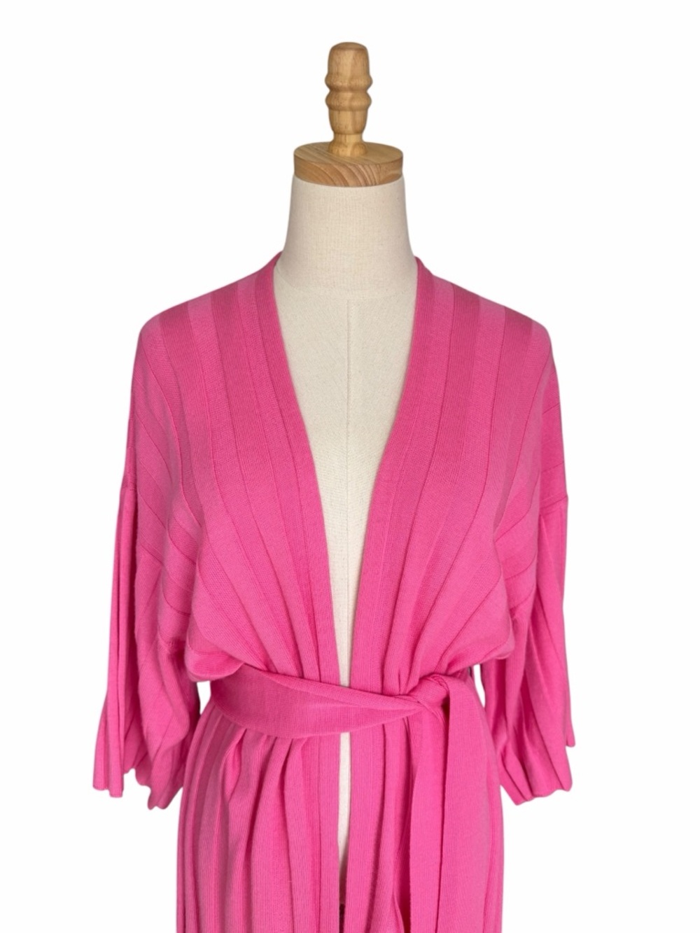 Marimekko Vellova Solid Merino Wool Cardigan Pink Size Small NWT - Picture 2 of 9